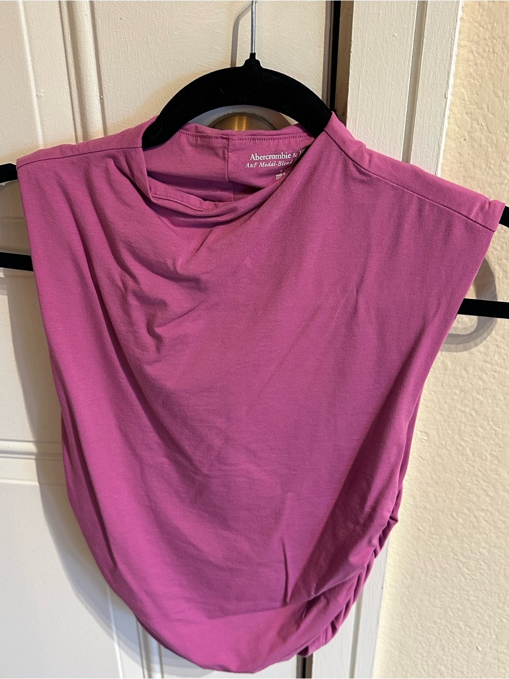 Abercrombie & Fitch Pink Ruched Top
